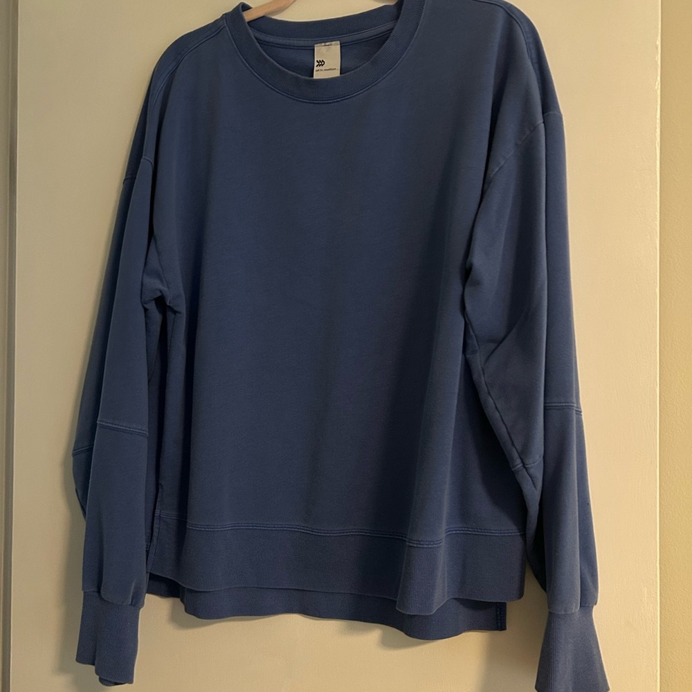 All in Motion Blue Crew Neck Sweatshirt